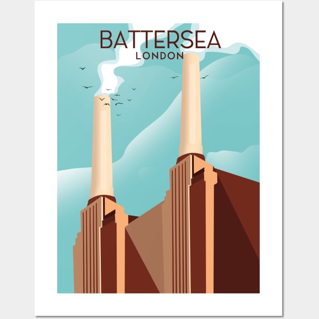 Battersea Power station London Wall Art by nickemporium1